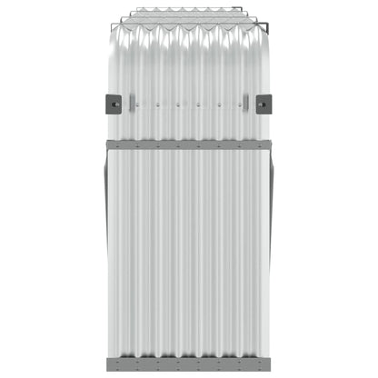 Log Holder Silver 234x45x100 cm Galvanised Steel