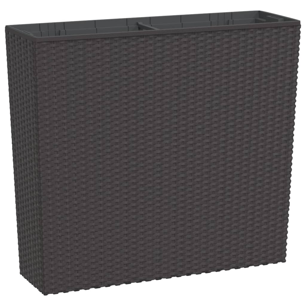 Planter with Removable Inner Brown 12 / 44 L PP Rattan