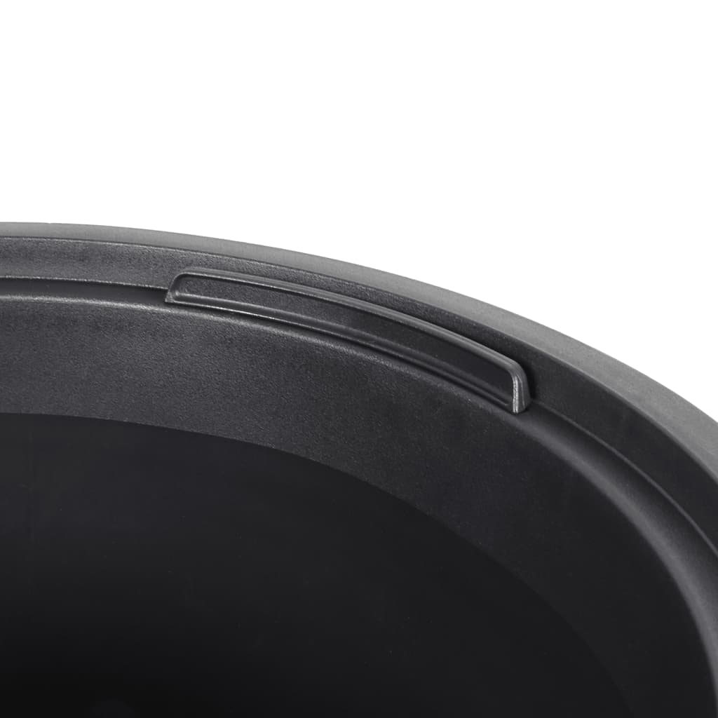 Planter with Removable Inner Mocha 18/45 L PP Grooved Look