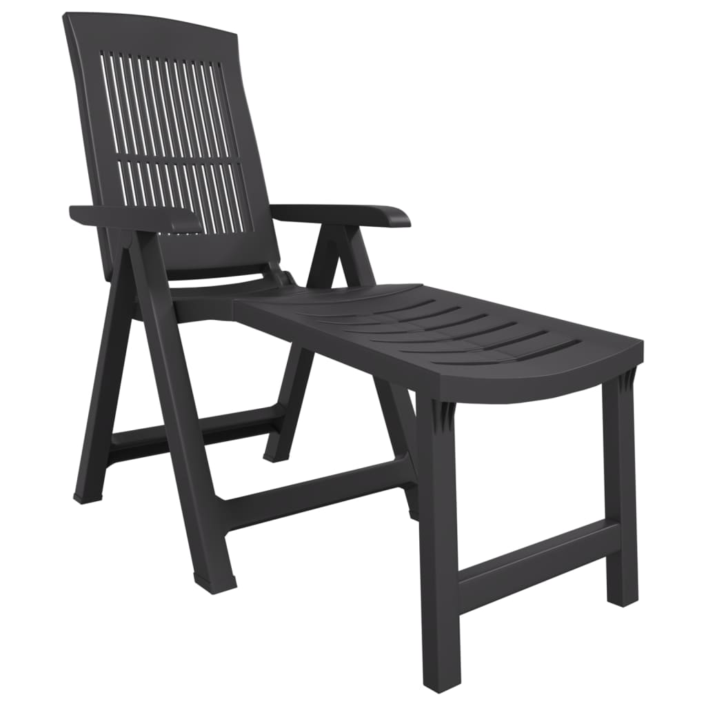Sun Lounger | Anthracite | Plastic | Standard | Foldable