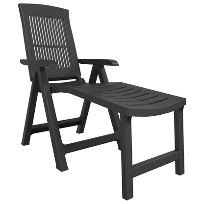 Sun Lounger | Anthracite | Plastic | Standard | Foldable