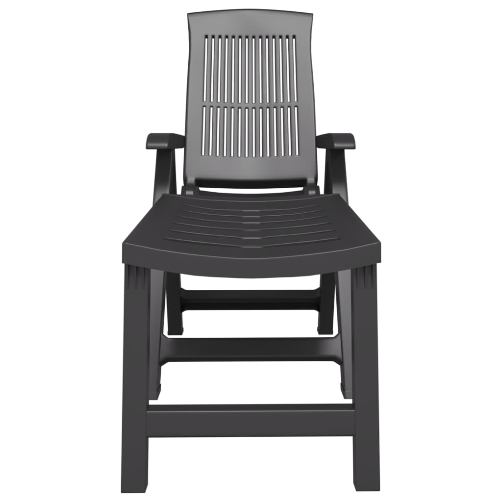 Sun Lounger | Anthracite | Plastic | Standard | Foldable