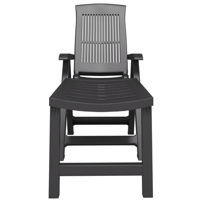 Sun Lounger | Anthracite | Plastic | Standard | Foldable