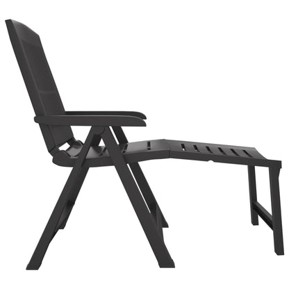 Sun Lounger | Anthracite | Plastic | Standard | Foldable