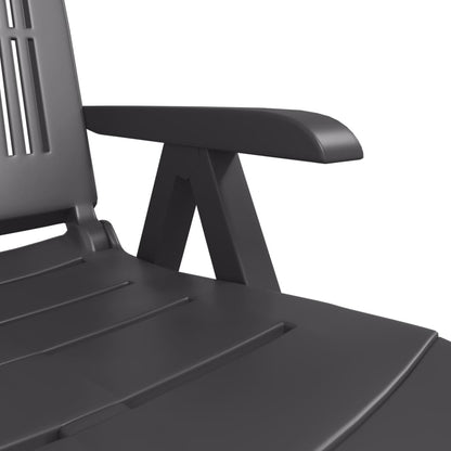 Sun Lounger | Anthracite | Plastic | Standard | Foldable