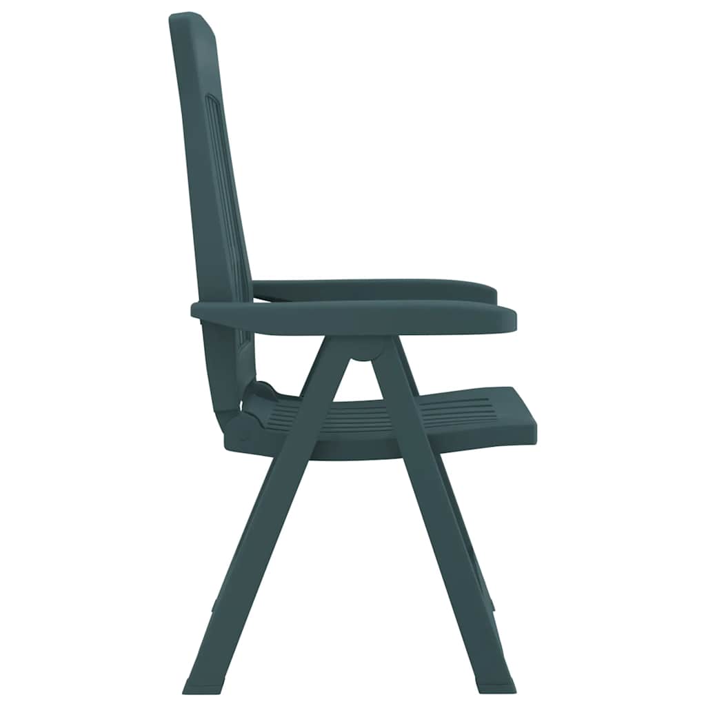 Garden Reclining Chair | Set of 2 | Green | Polypropylene (PP) | Medium
