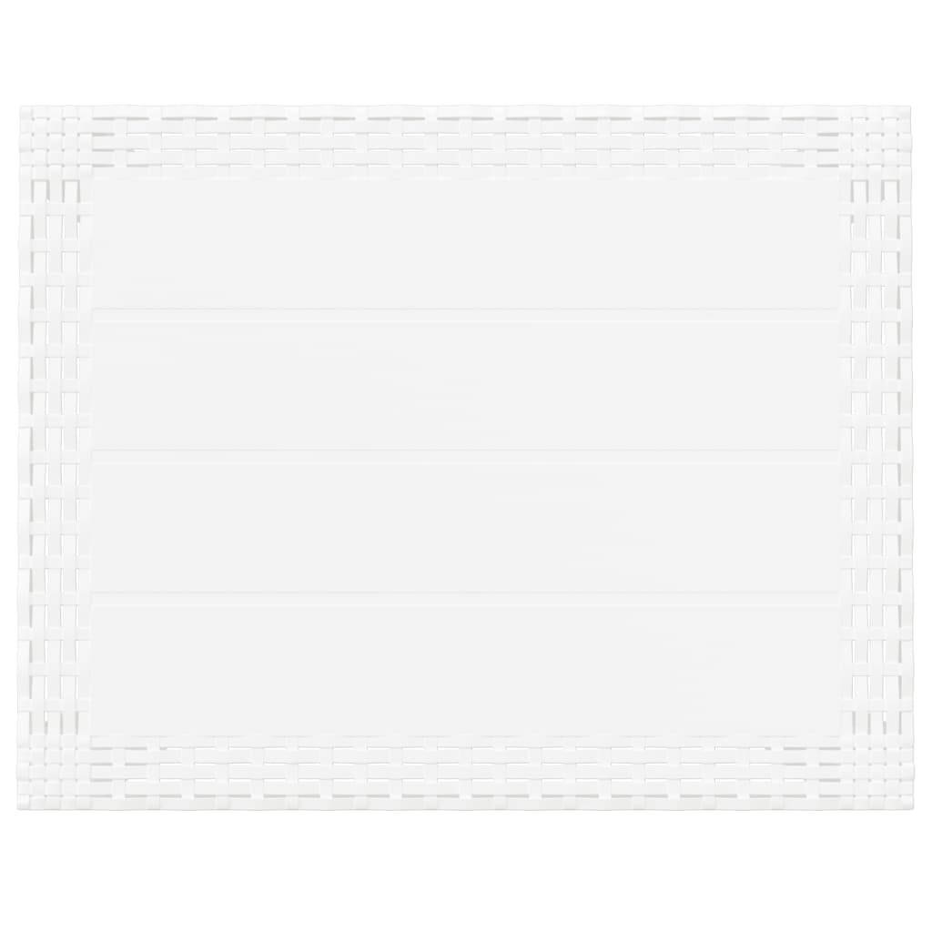 Garden Table White 59x47x40 cm PP