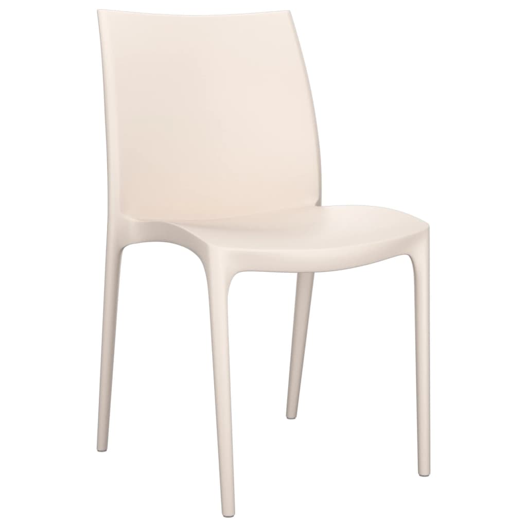 Garden Chair | Set of 2 | Cream | Polypropylene (PP) | Standard | Durable
