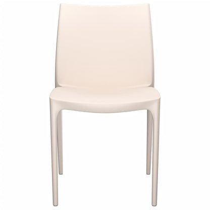 Garden Chair | Set of 2 | Cream | Polypropylene (PP) | Standard | Durable