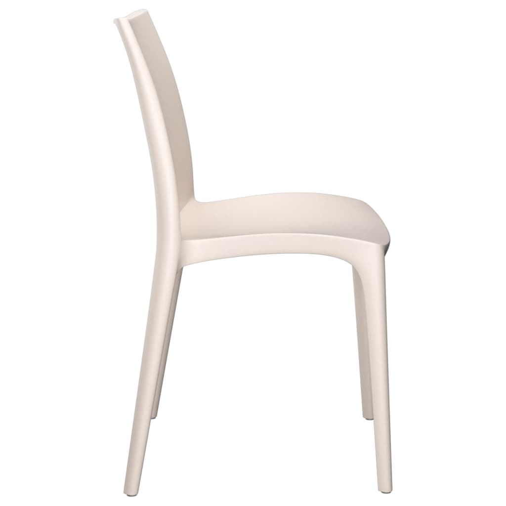 Garden Chair | Set of 2 | Cream | Polypropylene (PP) | Standard | Durable