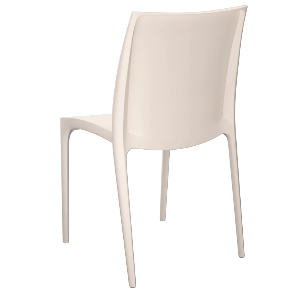 Garden Chair | Set of 2 | Cream | Polypropylene (PP) | Standard | Durable