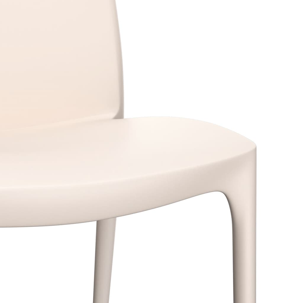 Garden Chair | Set of 2 | Cream | Polypropylene (PP) | Standard | Durable