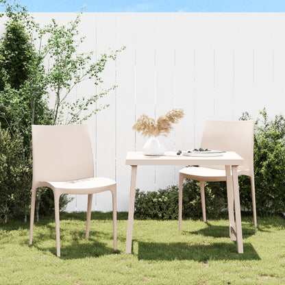 Garden Chair | Set of 2 | Cream | Polypropylene (PP) | Standard | Durable