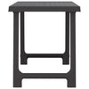 Camping Table Anthracite 79x56x64 cm PP Wooden Look