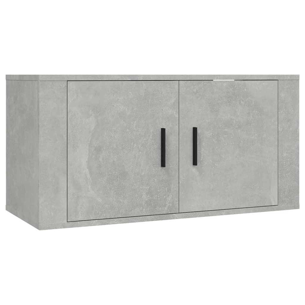Wall-mounted TV Cabinets 3 pcs Concrete Grey 80x34.5x40 cm