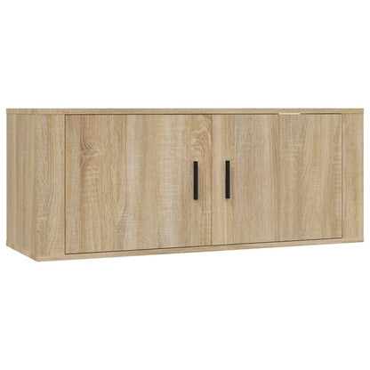 Wall-mounted TV Cabinets 2 pcs Sonoma Oak 100x34.5x40 cm