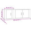 2 Piece TV Cabinet Set Sonoma Oak Engineered Wood