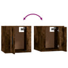 2 Piece TV Cabinet Set Smoked Oak Engineered Wood