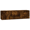 2 Piece TV Cabinet Set Smoked Oak Engineered Wood
