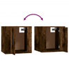 2 Piece TV Cabinet Set Smoked Oak Engineered Wood