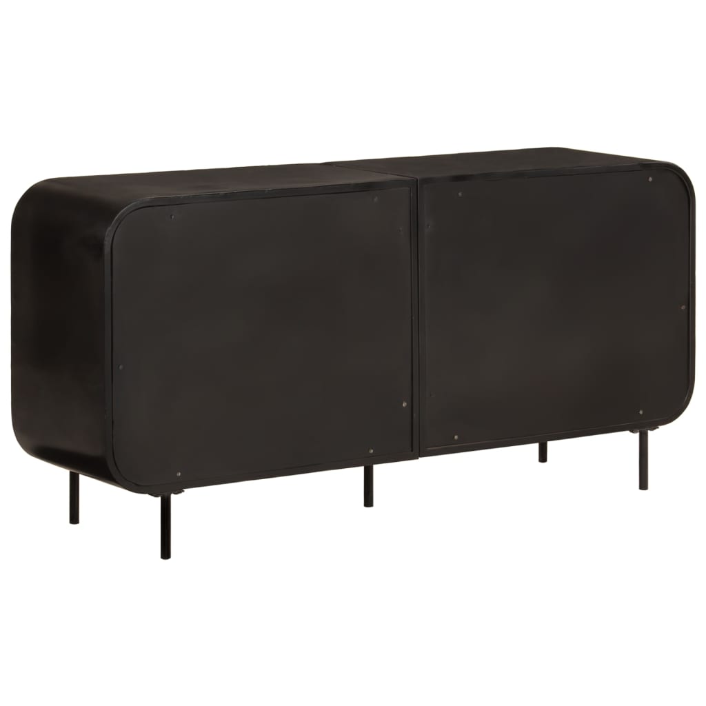 Sideboard 140x35x70 cm Solid Wood Reclaimed and Metal