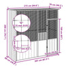 Bird Cage Grey 215x78x200 cm Galvanised Steel