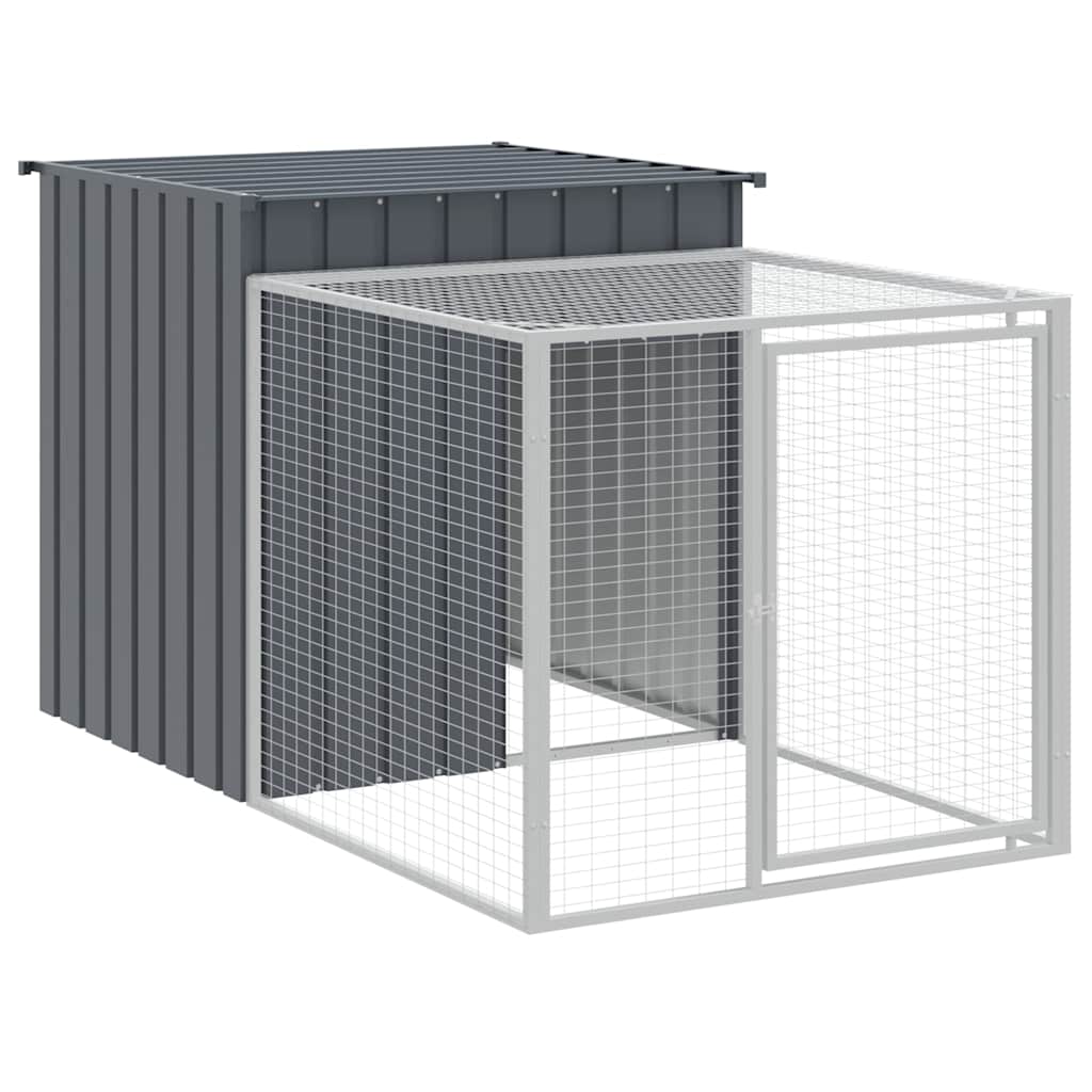 Chicken Cage Anthracite Galvanized Steel Large Durable