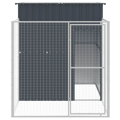 Dog House Anthracite Galvanized Steel 65 x 98.8 x 71.3 in Durable