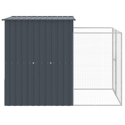 Dog House Anthracite Galvanized Steel 65 x 98.8 x 71.3 in Durable