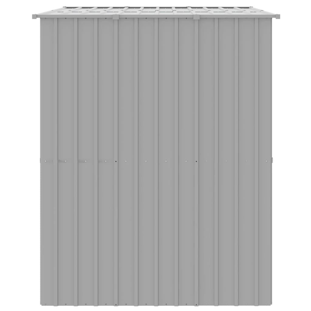 vidaXL Dog House Light grey Galvanized Steel 84.3 x 60.2 x 71.3 in