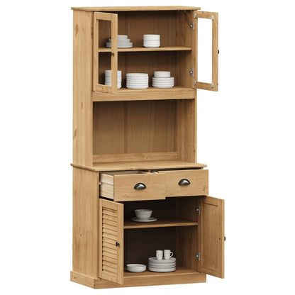 Highboard VIGO 78x40x175 cm Solid Wood Pine