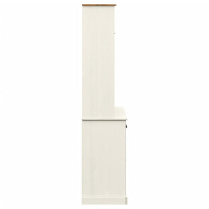 Highboard VIGO White 78x40x175 cm Solid Wood Pine