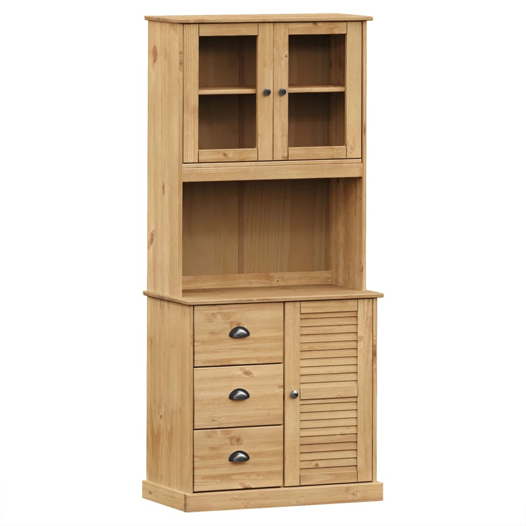 Highboard VIGO 78x40x175 cm Solid Wood Pine