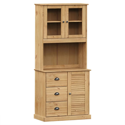 Highboard VIGO 78x40x175 cm Solid Wood Pine