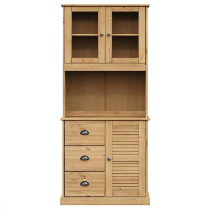 Highboard VIGO 78x40x175 cm Solid Wood Pine