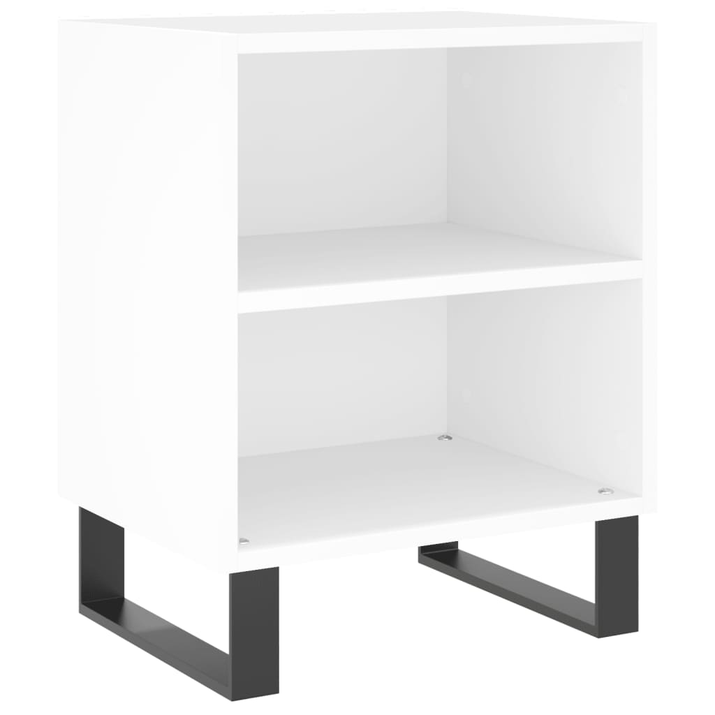 Bedside Cabinets 2 pcs White 40x30x50 cm Engineered Wood
