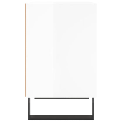 Bedside Cabinets 2 pcs High Gloss White 40x30x50 cm Engineered Wood