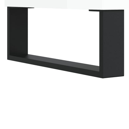 Bedside Cabinets 2 pcs High Gloss White 40x30x50 cm Engineered Wood