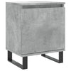 Bedside Cabinet Concrete Grey 40x30x50 cm Engineered Wood