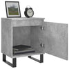 Bedside Cabinet Concrete Grey 40x30x50 cm Engineered Wood