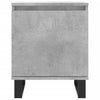 Bedside Cabinet Concrete Grey 40x30x50 cm Engineered Wood