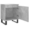 Bedside Cabinet Concrete Grey 40x30x50 cm Engineered Wood