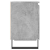 Bedside Cabinet Concrete Grey 40x30x50 cm Engineered Wood