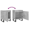 Bedside Cabinet Concrete Grey 40x30x50 cm Engineered Wood