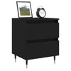 Bedside Cabinet Black 40x35x50 cm Engineered Wood