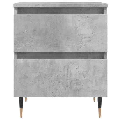 Bedside Cabinet Concrete Grey 40x35x50 cm Engineered Wood