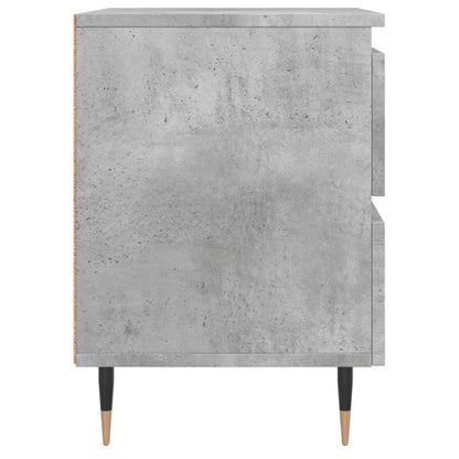 Bedside Cabinet Concrete Grey 40x35x50 cm Engineered Wood