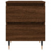 Bedside Cabinet Brown Oak 40x35x50 cm Engineered Wood