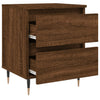 Bedside Cabinet Brown Oak 40x35x50 cm Engineered Wood
