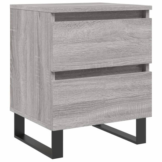 Bedside Cabinet Grey Sonoma 40x35x50 cm Engineered Wood